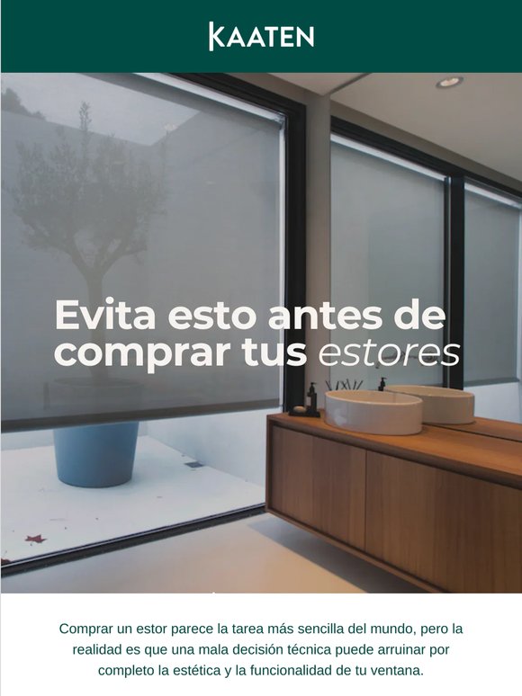 🛑 3 errores que debes evitar antes de comprar tus estores