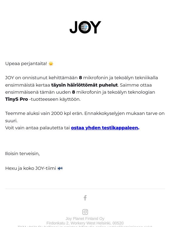 🇫🇮 EI-JULKINEN ennakkojulkistus ensimmäisille 🇫🇮