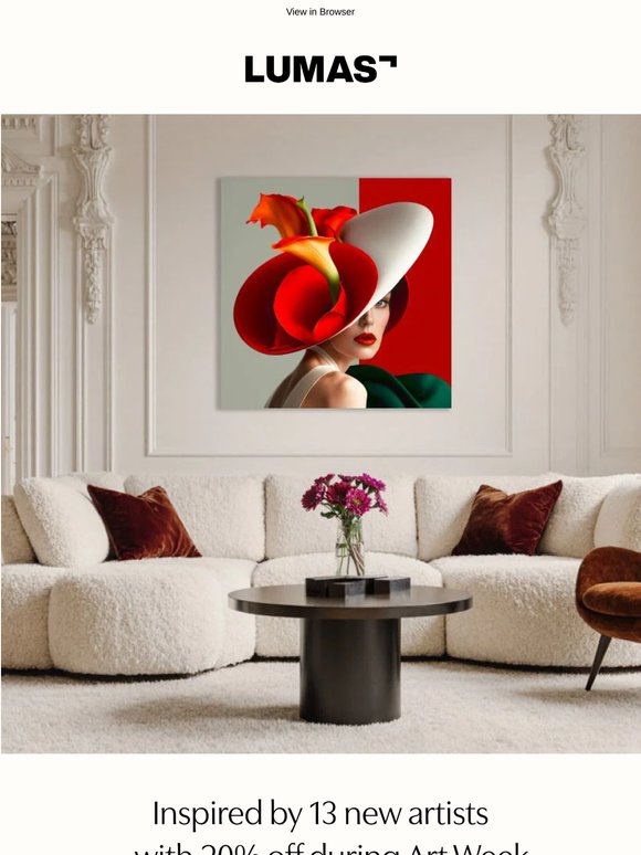 20% off during Art Week: editions by new rising artists