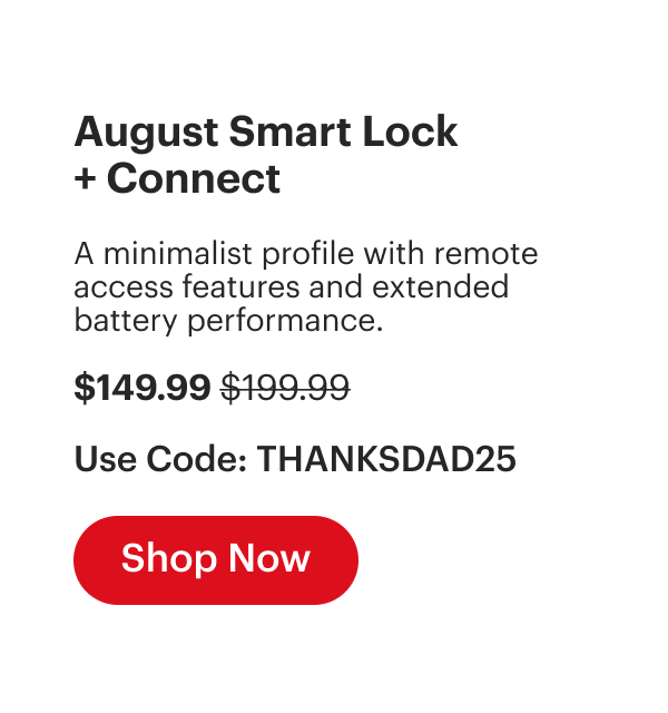 25% off Smart Lock + Connect