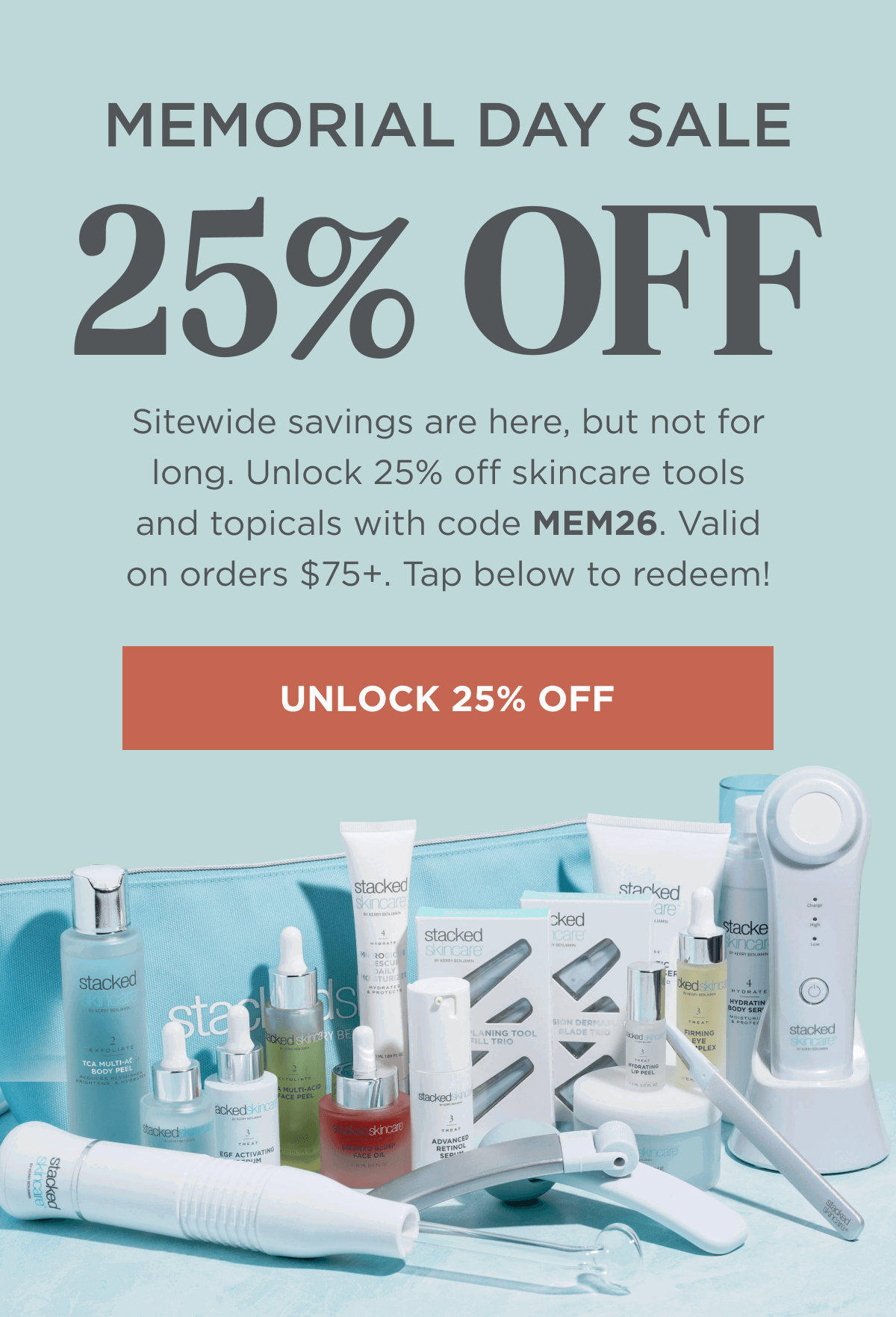 Get 25% off sitewide with code MEM26