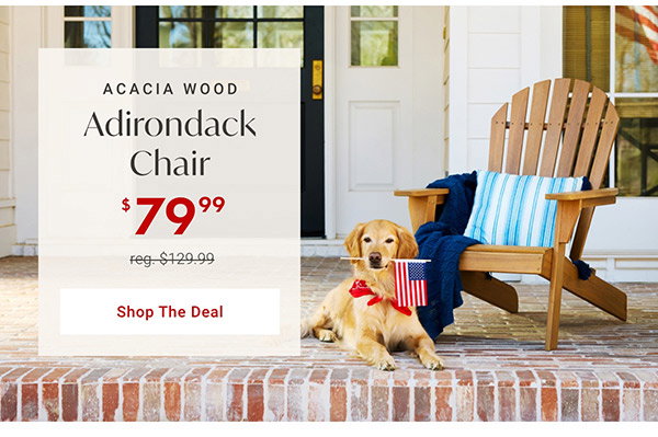 $79.99 Adirondack Chair | Shop the Deal >