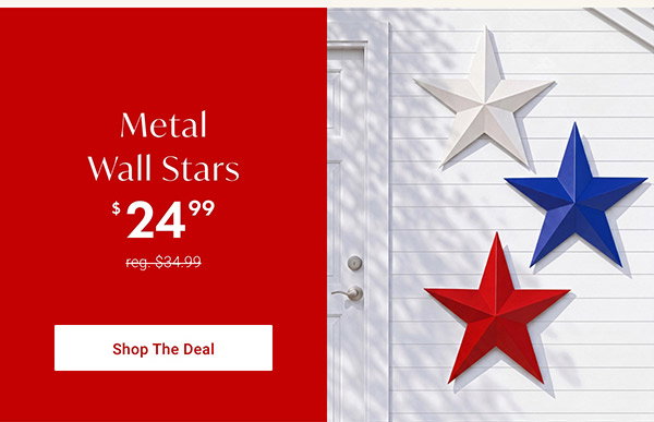 $24.99 Metal Wall Stars | Shop the Deal >