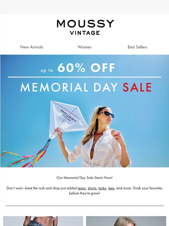 Memorial Day Sale Starts Now!