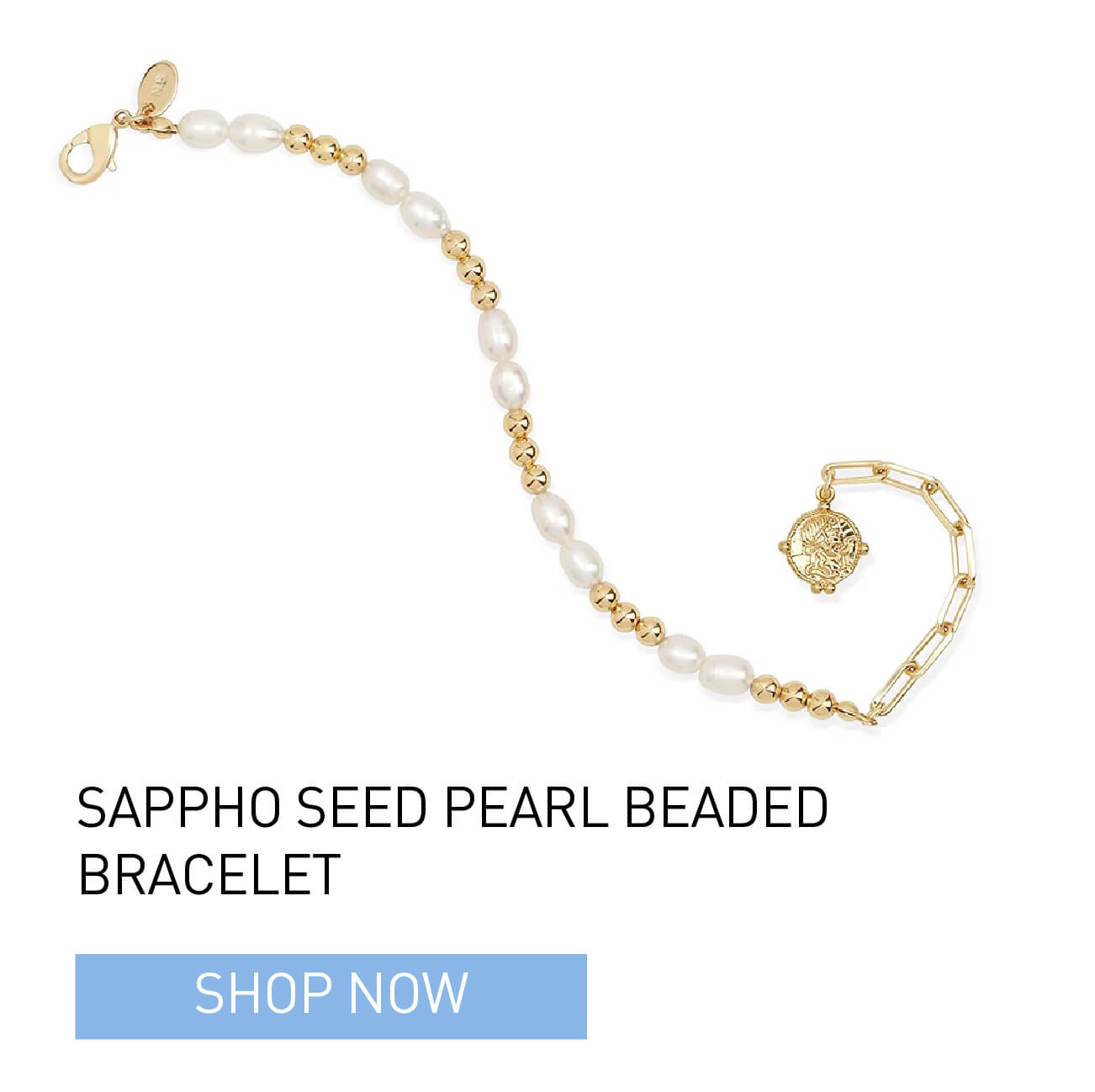 Sappho Seed Pearl Beaded Bracelet