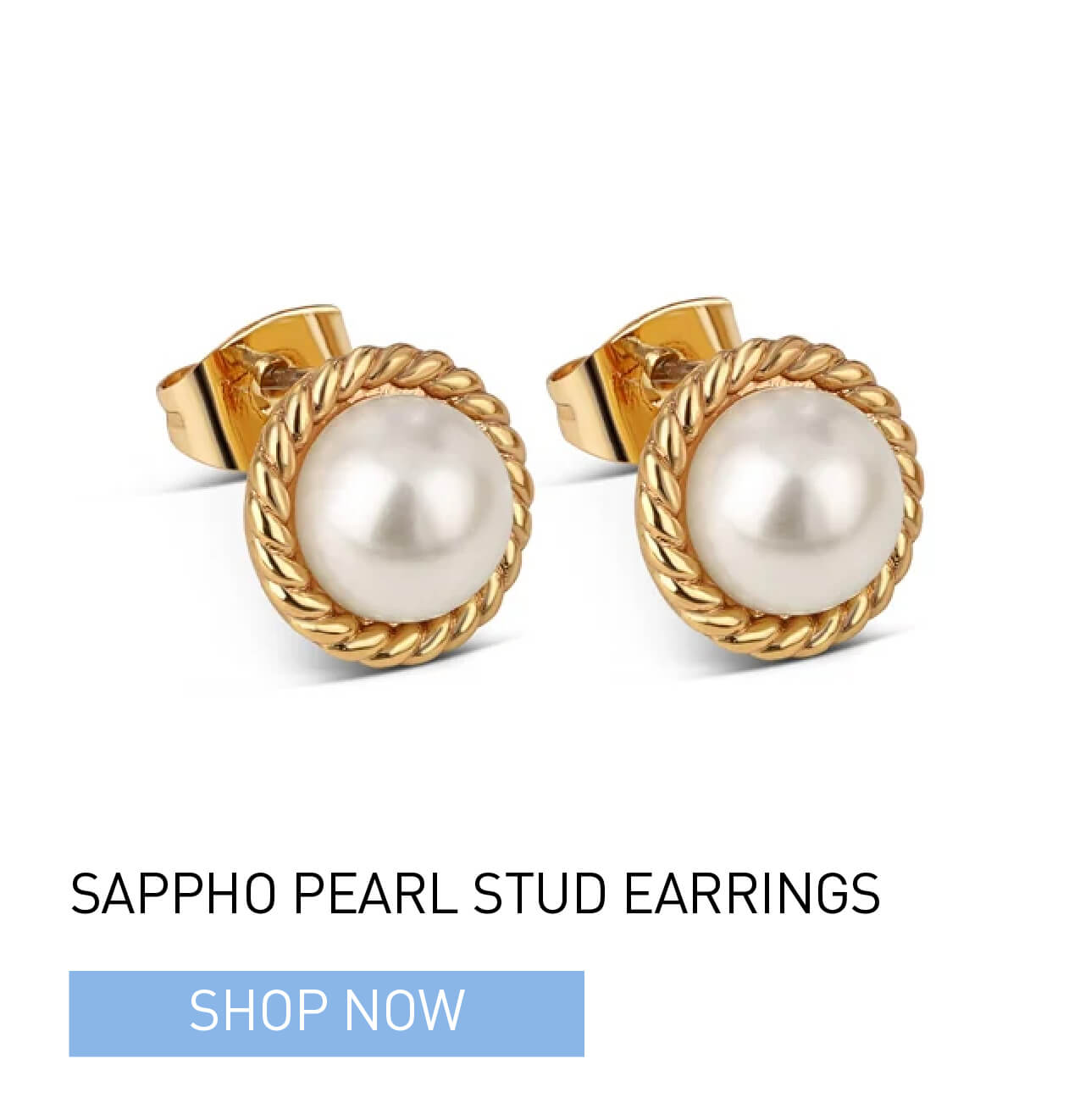 Sappho Pearl Stud Earrings