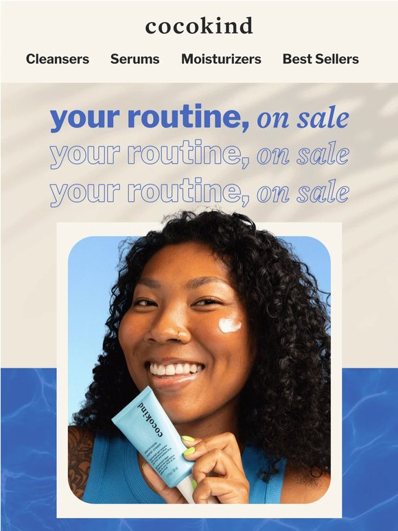 your new routine, on sale