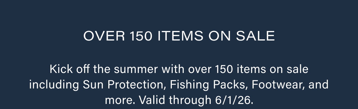 Over 150 Items On Sale