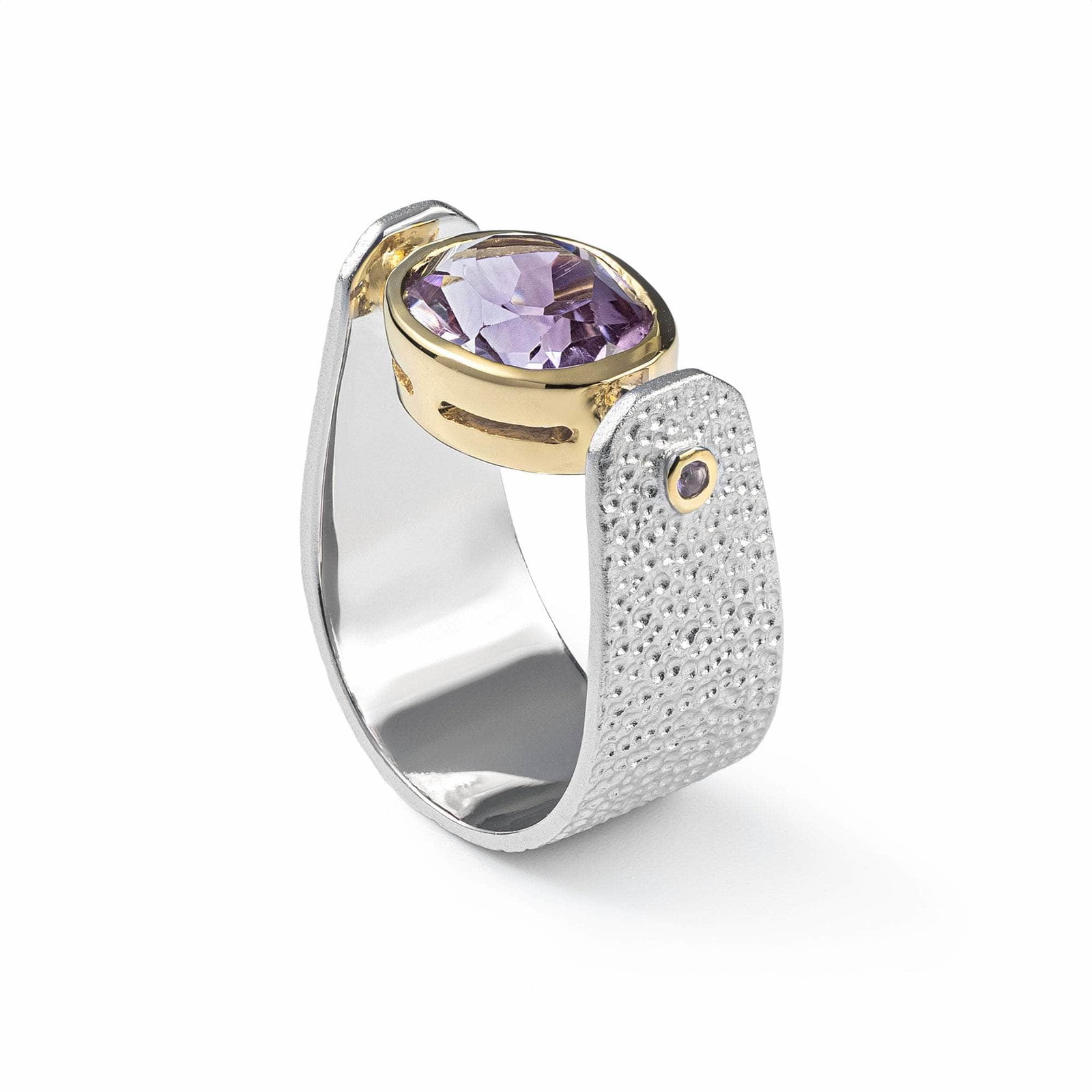Shadrafa Iconic Design Amethyst Silve...