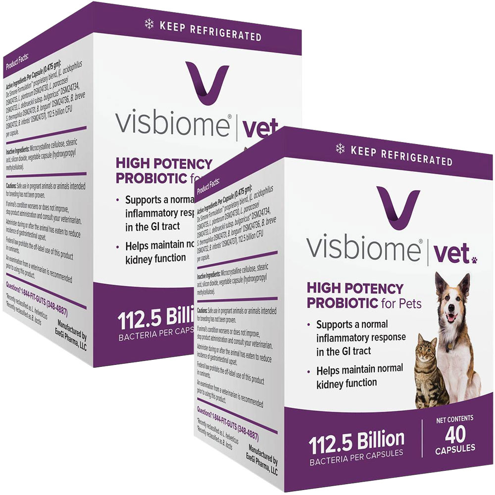 Image of Visbiome Vet Capsules Probiotic for Pets - 112.5 Billion CFUs  (80 count)