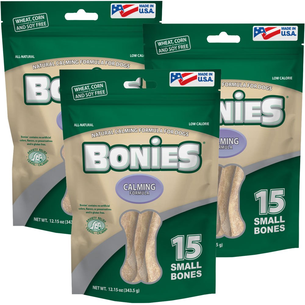 Image of BONIES Natural Calming Formula Multi-Pack SMALL 3-PACK (45 Bones)