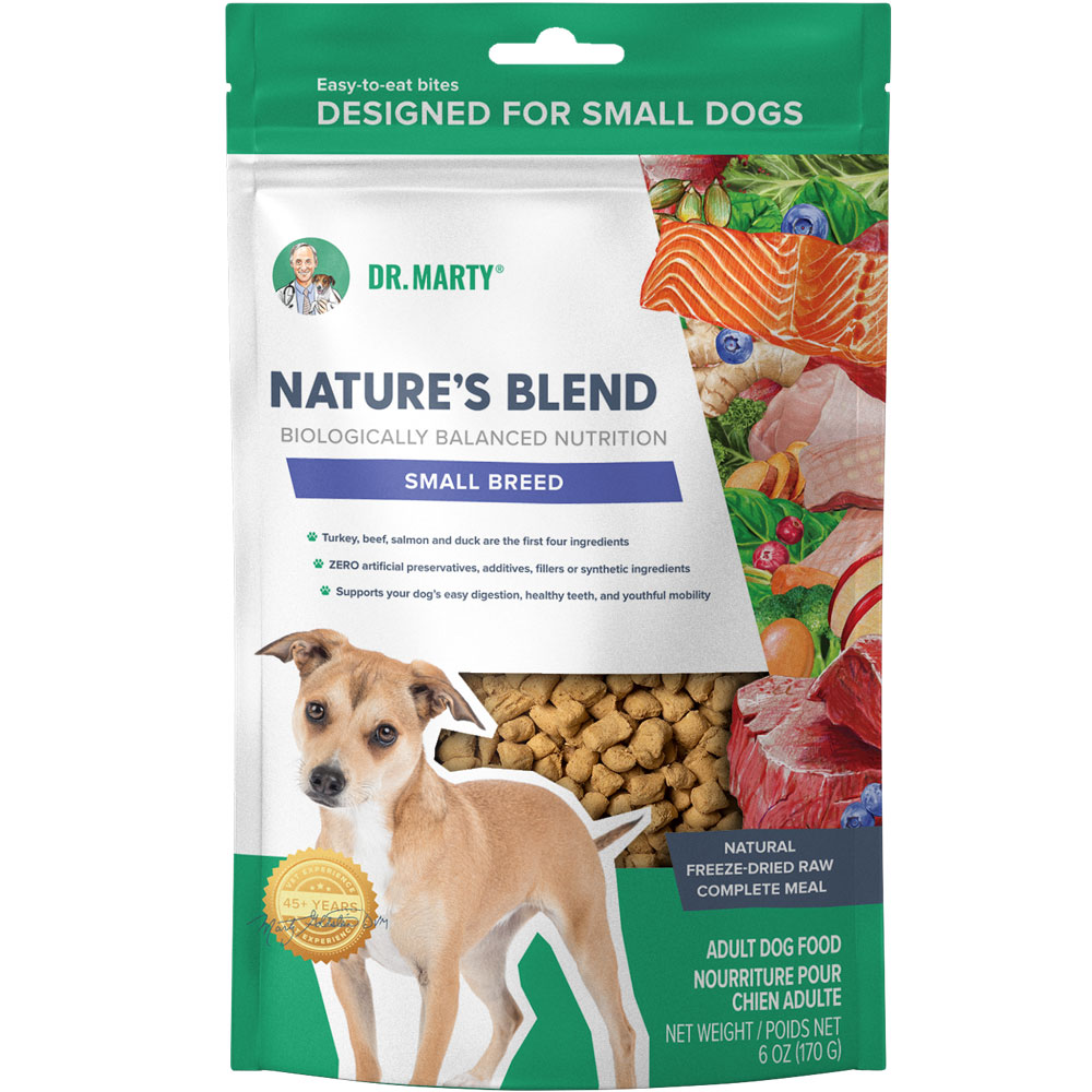Image of Dr. Marty Nature's Blend Freeze Dried Raw Dog Food for Small Dogs, 6 oz.