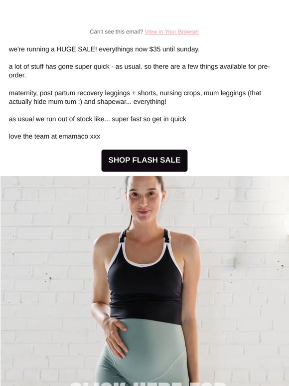Everythings $35 Flash Sale Ends Sunday! Activewear + Maternity + Shapewear