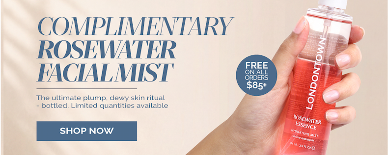 Get a FREE Rosewater Facial Mist with $85+ Orders