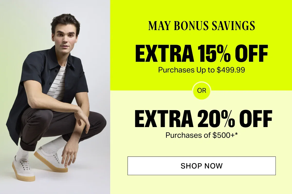 Extra 20% Off Purchases of $500+* 