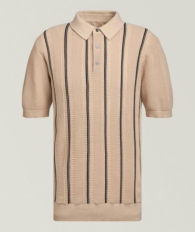 Benson - Striped Cotton Knit Polo