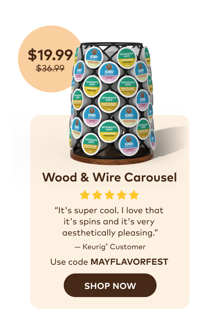 Wood & Wire Carousel for $19.99