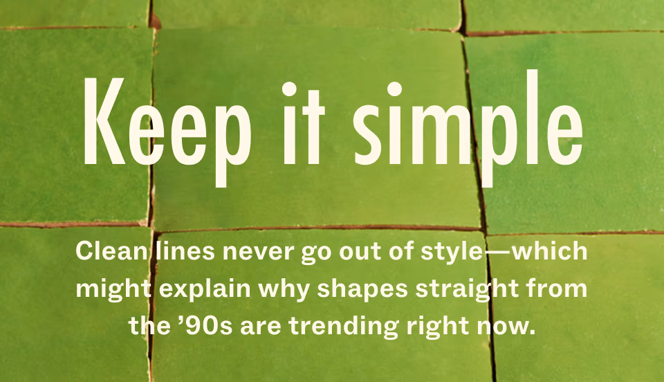 Keep it simple