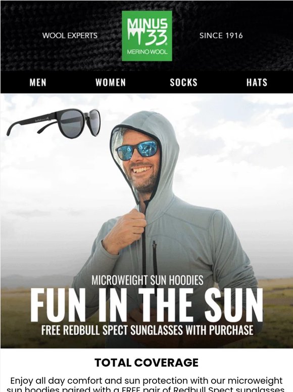 FREE Redbull Sunglasses With All Sun Hoodies