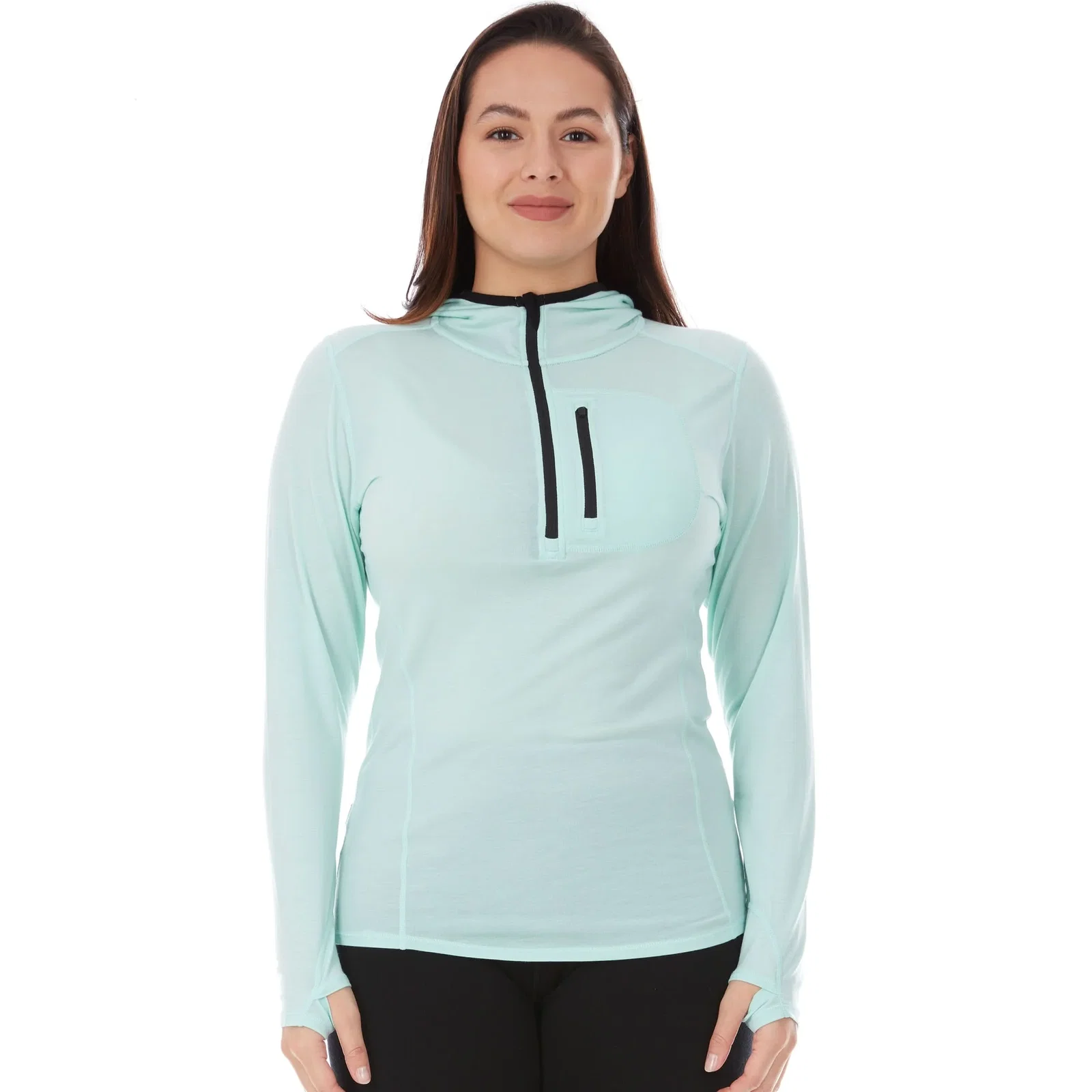 Image of Women's Microweight</br> Merino Sun Hoodie