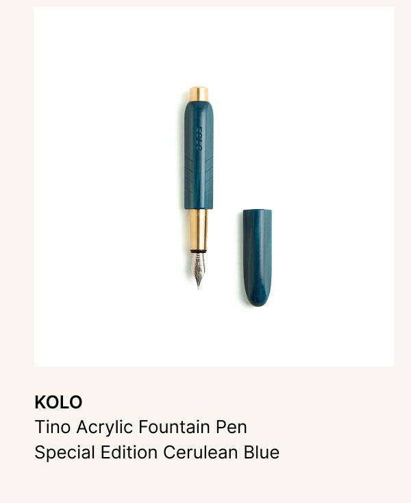 KOLO Tino Acrylic Fountain Pen Special Edition Cerulean Blue