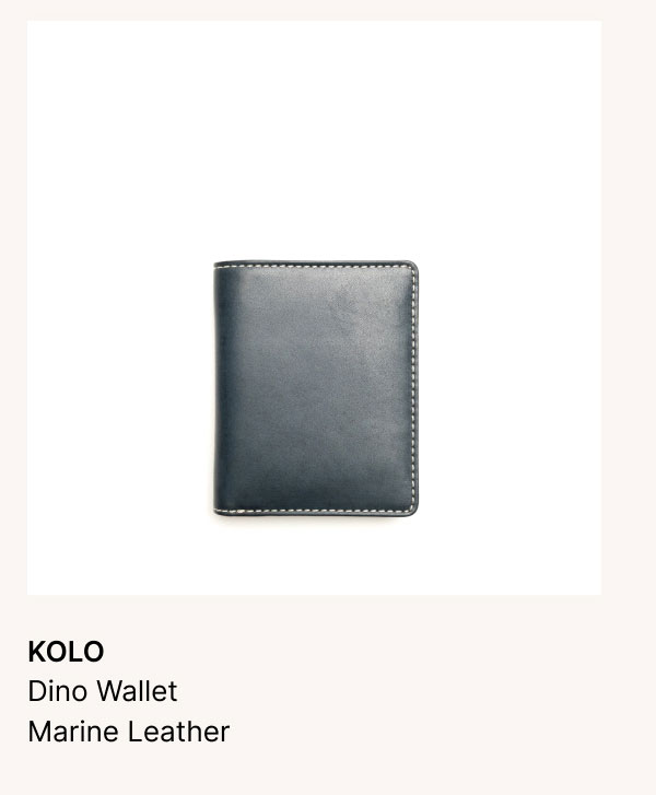 KOLO Dino Wallet Marine Leather