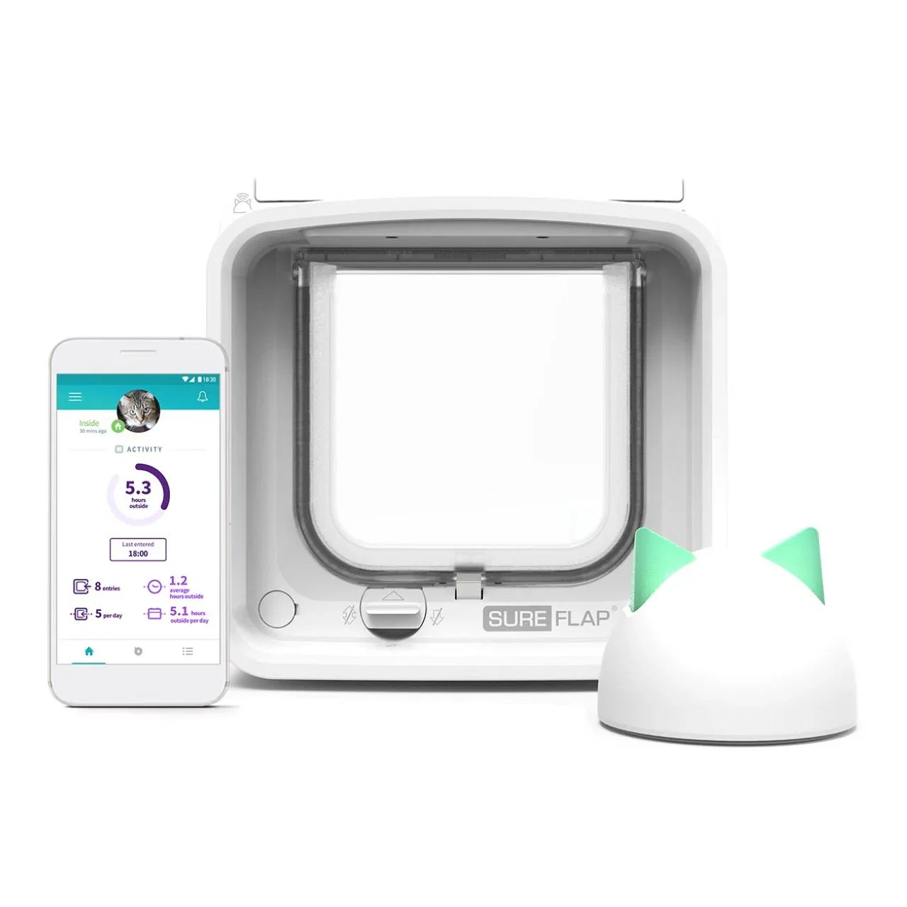 Image of SureFlap Microchip Cat Flap Connect with Wireless Hub