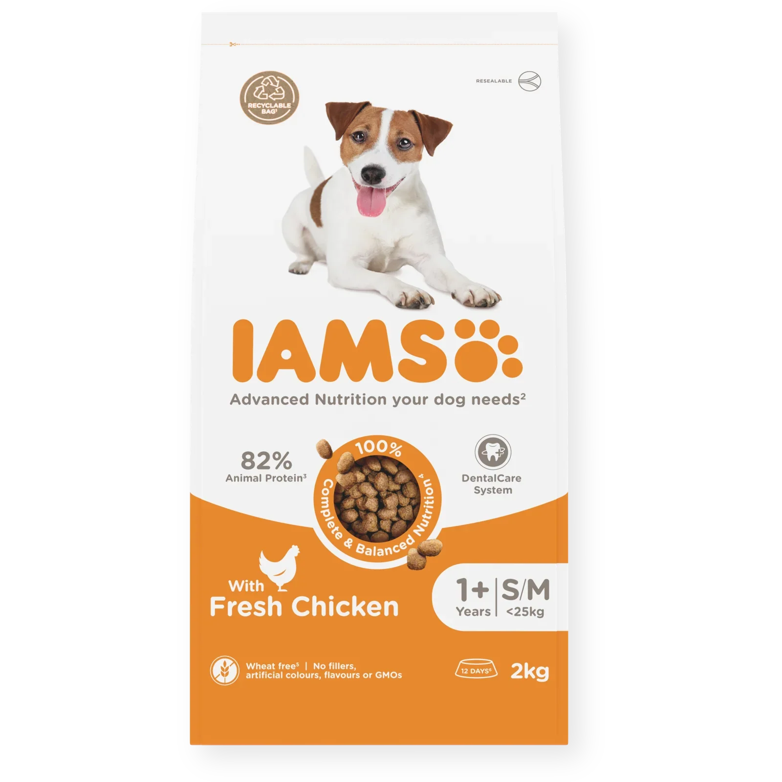 Image of IAMS Small & Medium Dry Dog Food - 2kg Chicken