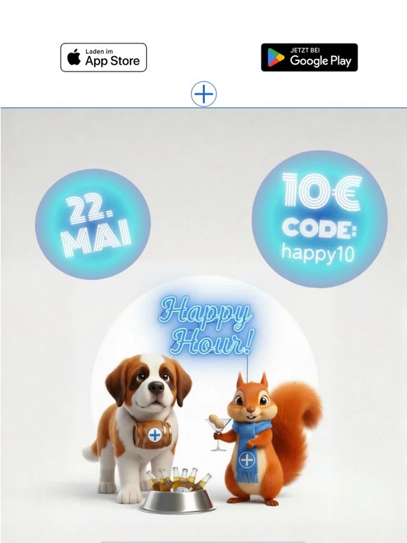 HAPPY HOUR 😍 Dein 10€ Gutschein wartet 💙