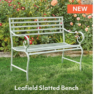 Leafield Slatted Bench