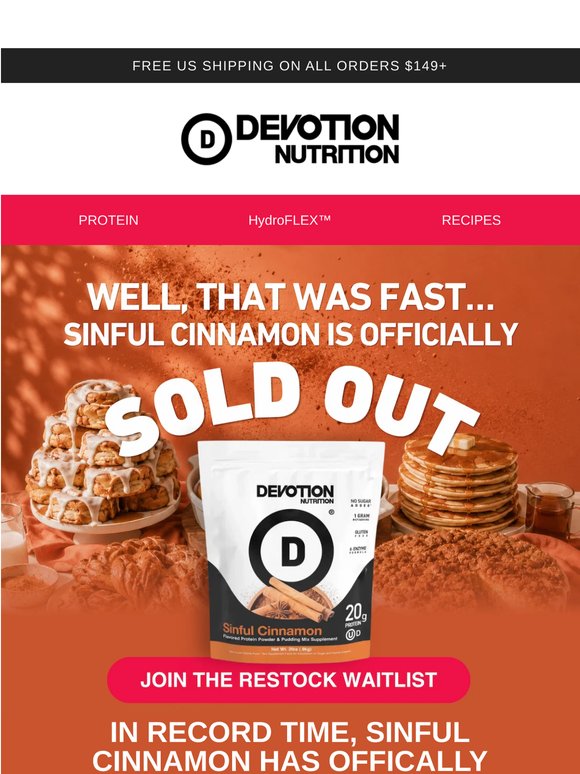 Sinful Cinnamon: SOLD OUT!