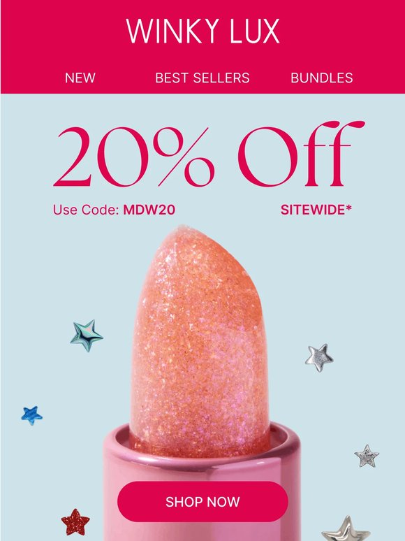The Memorial Day Sale is here! 20% off sitewide