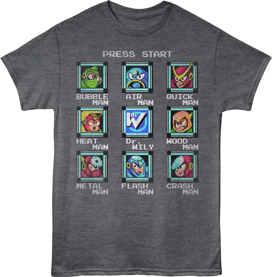 Start Screen Mega Man T-Shirt