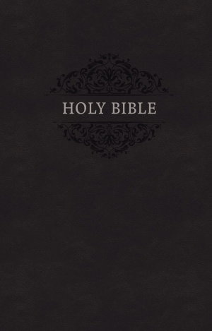 NKJV, Holy Bible, Soft Touch Edition, Leathersoft, Black, Comfort Print, Dictionary, Concordance, Reading Plan, Gilt Edges