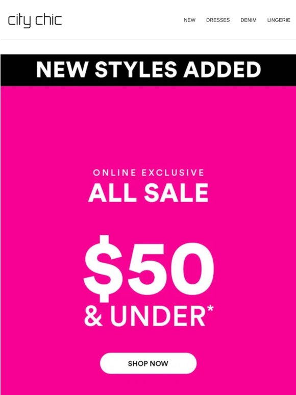New Styles Added 🔥 $50 & Under* All Sale Online