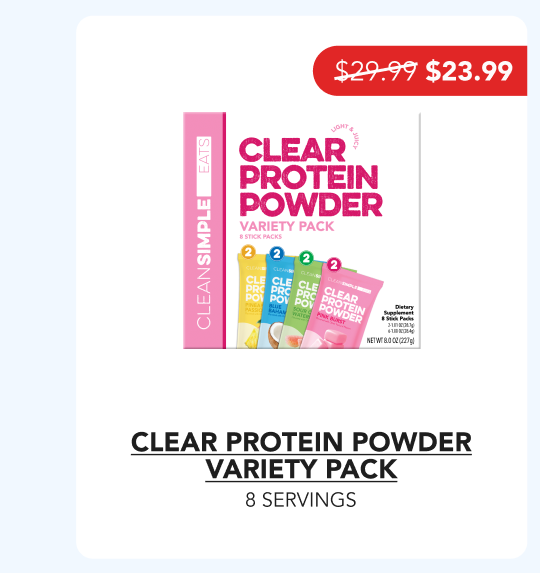 Clear Protein Powder Variety Pack