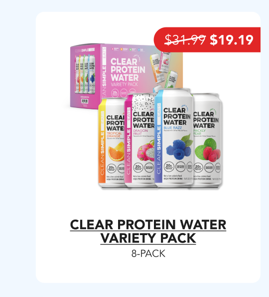 Clear Protein Water Variety Pack