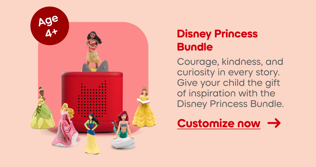 Courage, kindness, and curiosity in every story. Give your child the gift of inspiration with the Disney Princess Bundle.