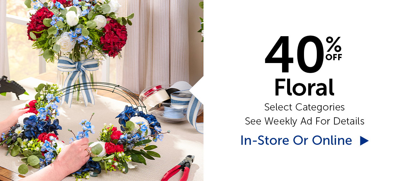 40% Off Floral - Select Categories