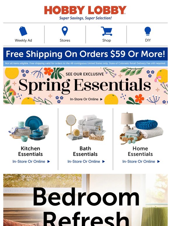 Complete Your Space With Hobby Lobby®
