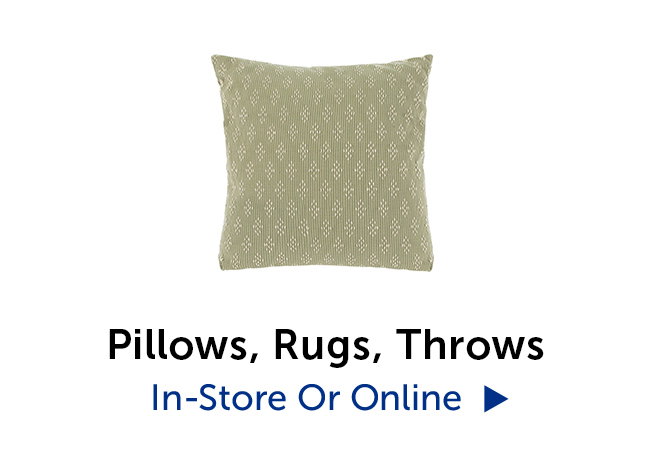 Pillows, Rugs, Throws