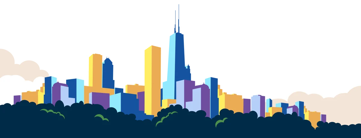 Chicago Skyline Scene