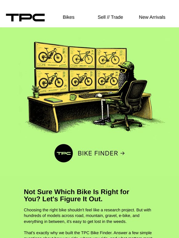Not Sure Which Bike to Get? We Can Help With That.