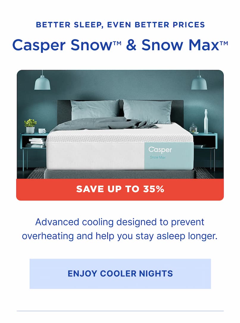 better sleep and even better prices for advanced cooling
