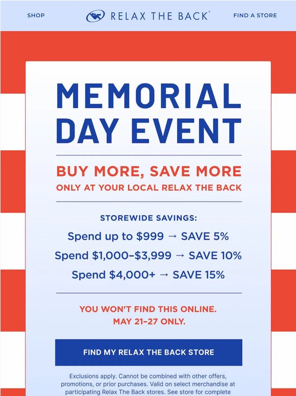 The Biggest Savings of Memorial Day Weekend Start NOW