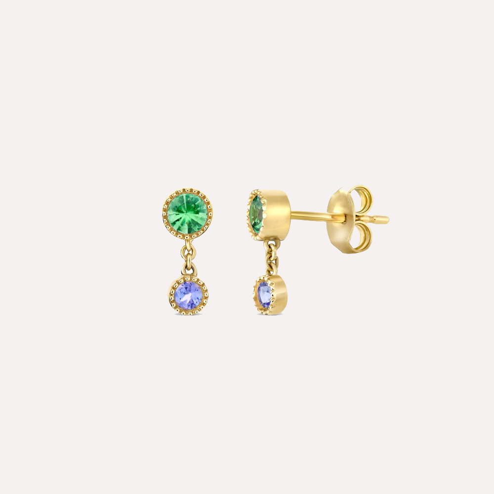 Tanzanite Stud Earrings