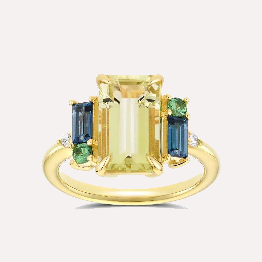 Charli Olive Quartz Ring