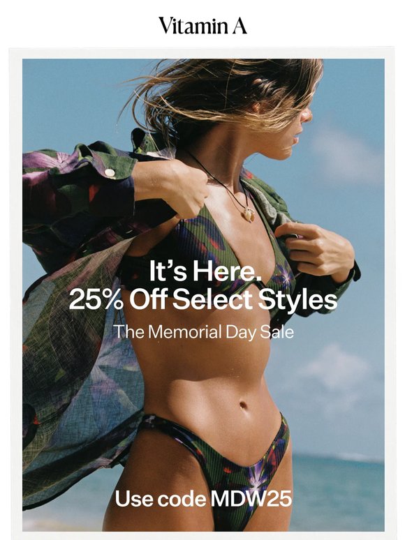 The Almost Summer Sale: 25% Off