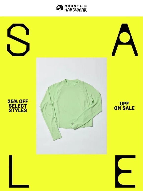 Save on sun protection: 25% OFF UPF.
