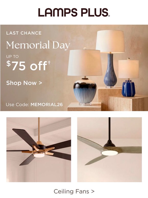 Ends Soon! Up to $75 off